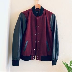 Forever21 Burgundy Leatherman Jacket
